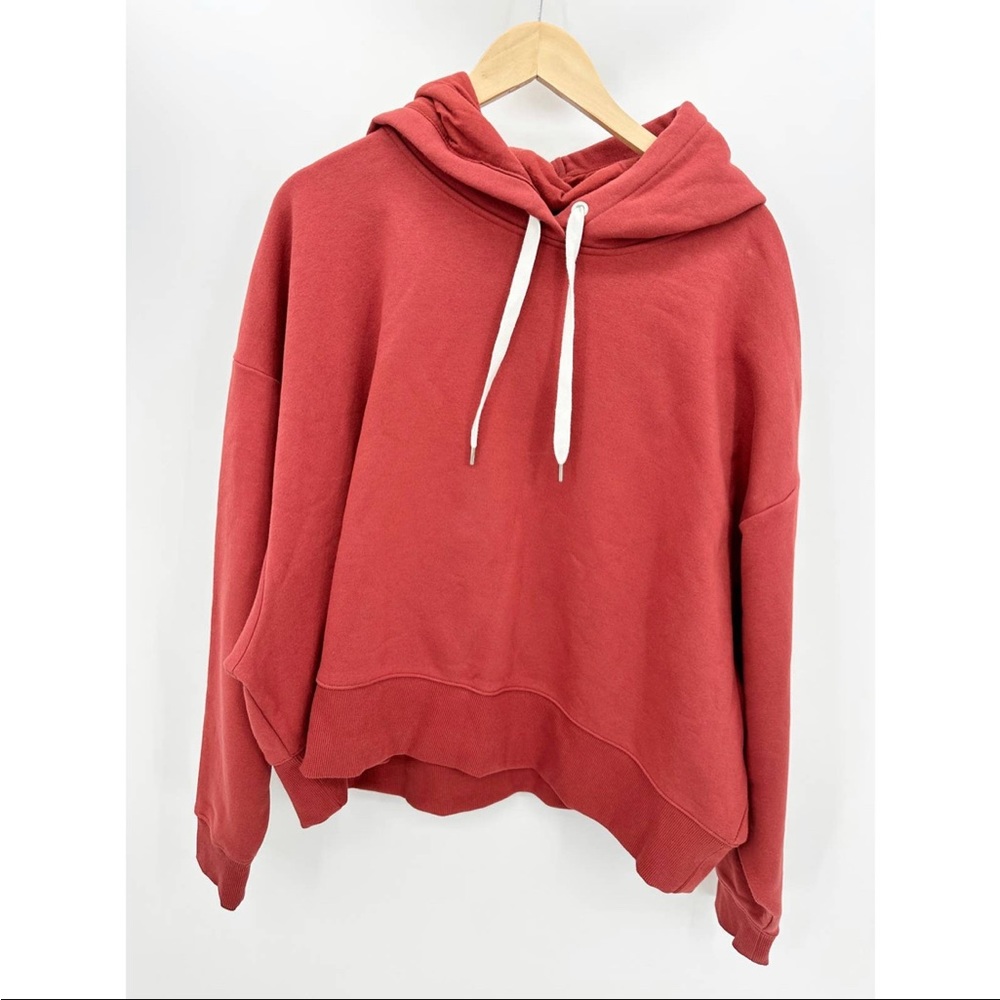 NWT Calia Boxy Sweatshirt XXL Dark Clay Red